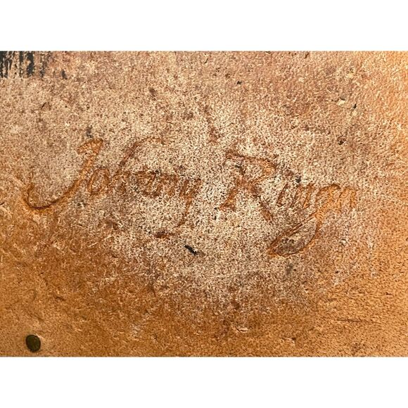 Johnny Ringo Rhinestone Cowgirl Tan Leather Boots Women’s 9B JR922-43 - Picture 14 of 16